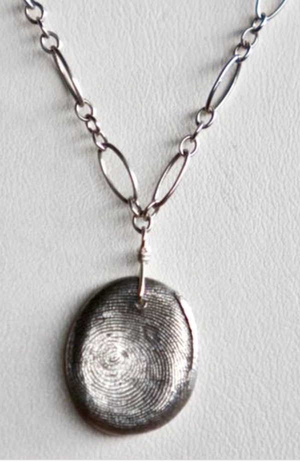 Single Fingerprint Necklace Colleen Berg